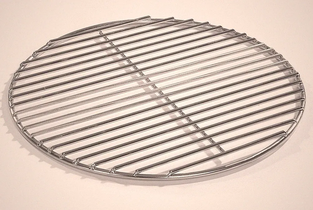 100cm Grill rund Edelstahl, 1 Meter Grillrost V2A Feuerschale Kamin Feuerkorb