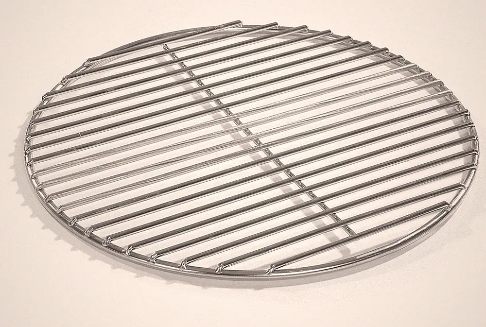 100cm Grill rund Edelstahl, 4mm Stäbe Grillrost V2A Feuerschale Kamin Feuerkorb