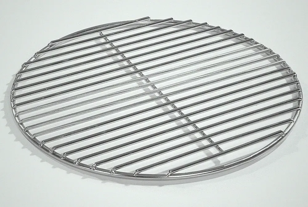 90cm Grill rund Edelstahl, 4mm Stäbe Grillrost V2A Feuerschale Kamin Feuerkorb