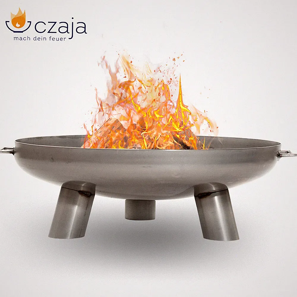 Edelstahl Feuerschale 60 cm Coburg - Czaja Feuerschale aus rostfreiem Edelstahl