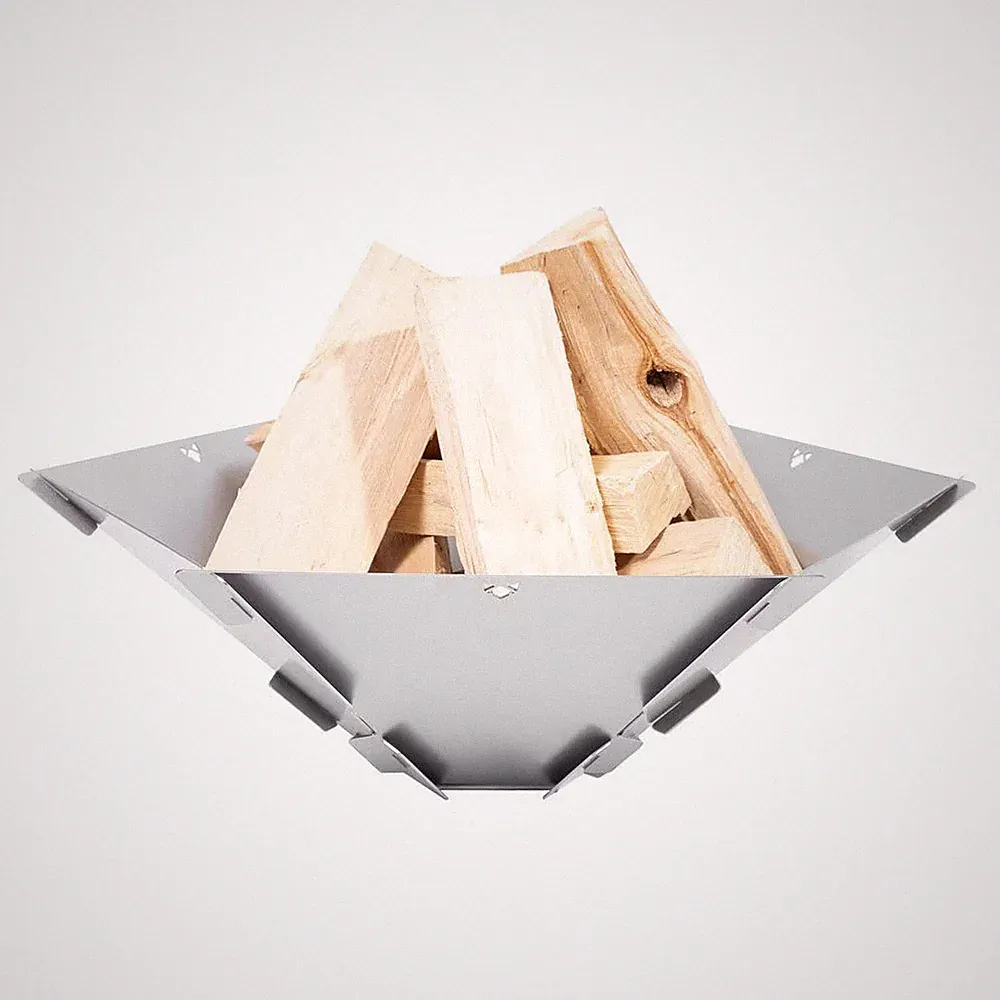 FENNEK Feuerschale Hexagon, Edelstahl