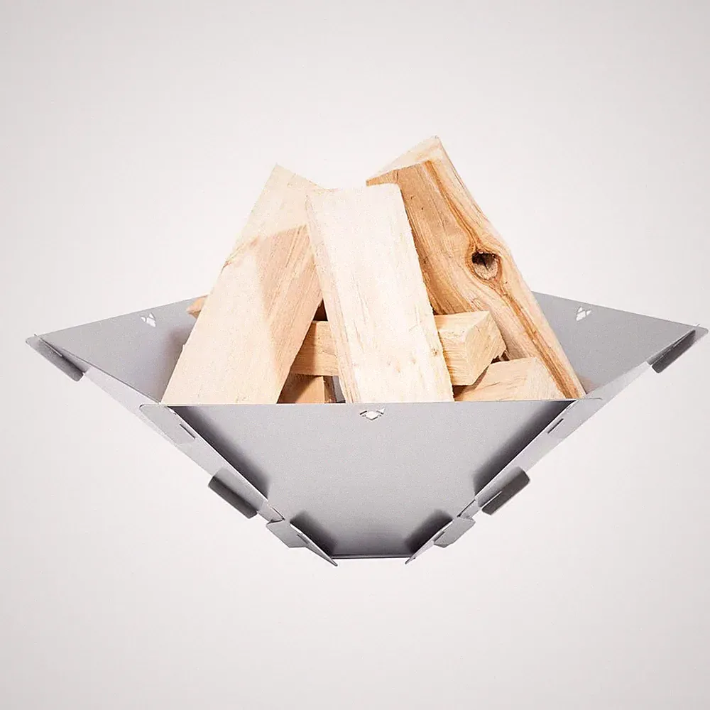 FENNEK Feuerschale Hexagon, Edelstahl
