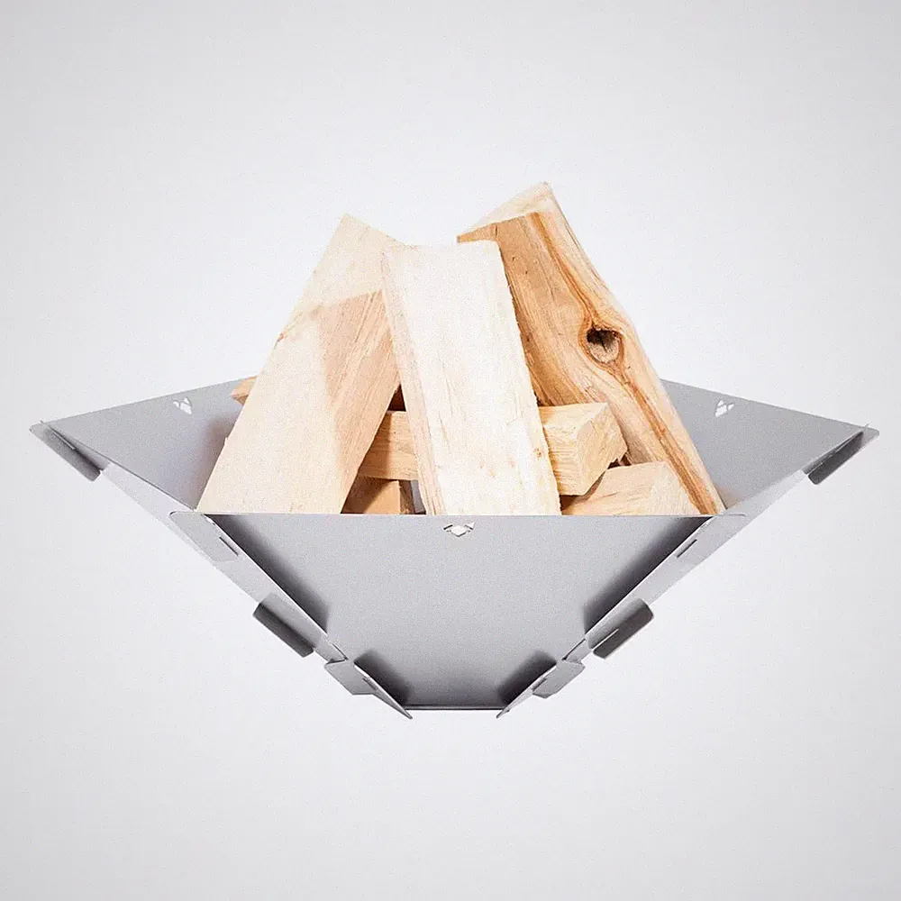 FENNEK Feuerschale Hexagon, Edelstahl