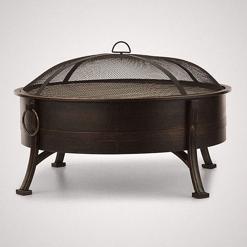 Feuerkorb Grill Barbecue Feuerstelle Terrassen Garten Kamin Feuerschale 80 cm