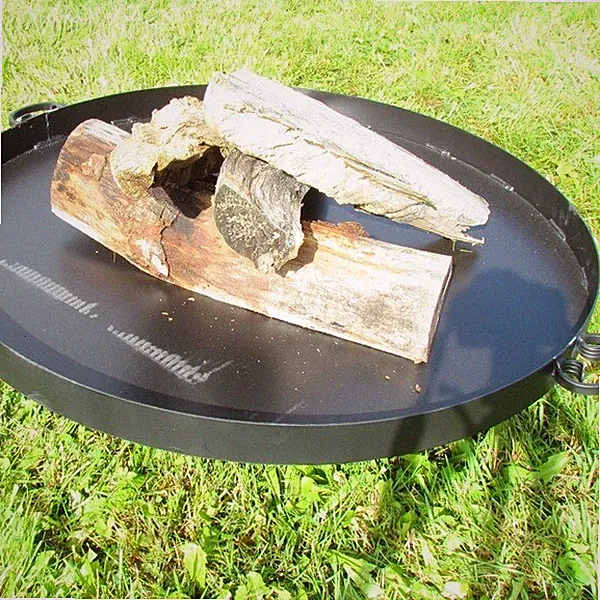 Feuerschale Lagerfeuerschale Ø 80 cm Garten Terrasse Stahl Schwarz Grillplatz