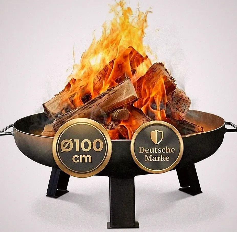 Feuerschalen Nizza 100 Cm - Feuerstelle Für Den Garten, Terrasse Und Balkon, Feu