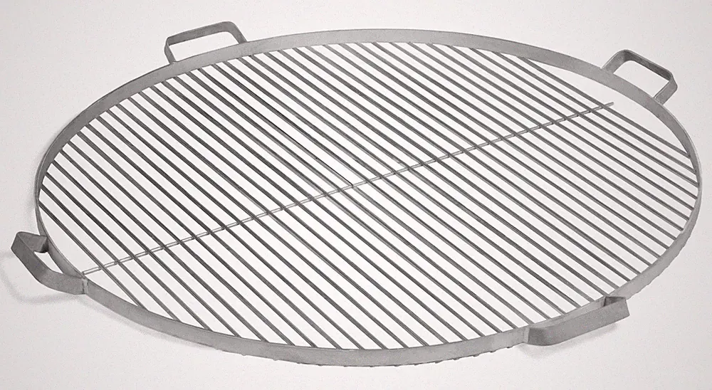 Grillrost mit 4 Griffen Edelstahl rund 60 70 80 cmr Feuerschale Feuerkorb Grill