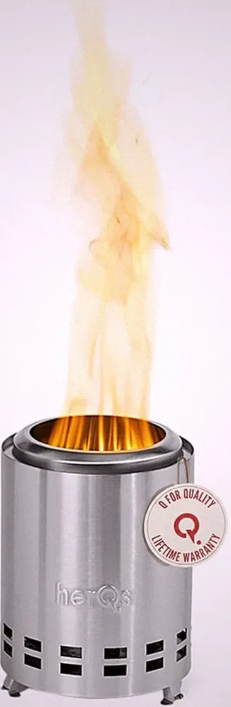 Herqs Mighty Feuerschale Rauchfrei – Tragbarer Feuerschale Edelstahl Für Garten