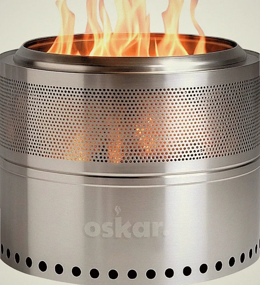 Oskar Feuerschale Edelstahl Ø50 cm | Feuerstelle für Garten & Terrasse | Robust