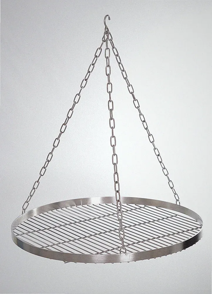 Schwenkgrill Edelstahl Grill 50, 60, 70, 80, 90 mit Kette, Grillrost Feuerschale