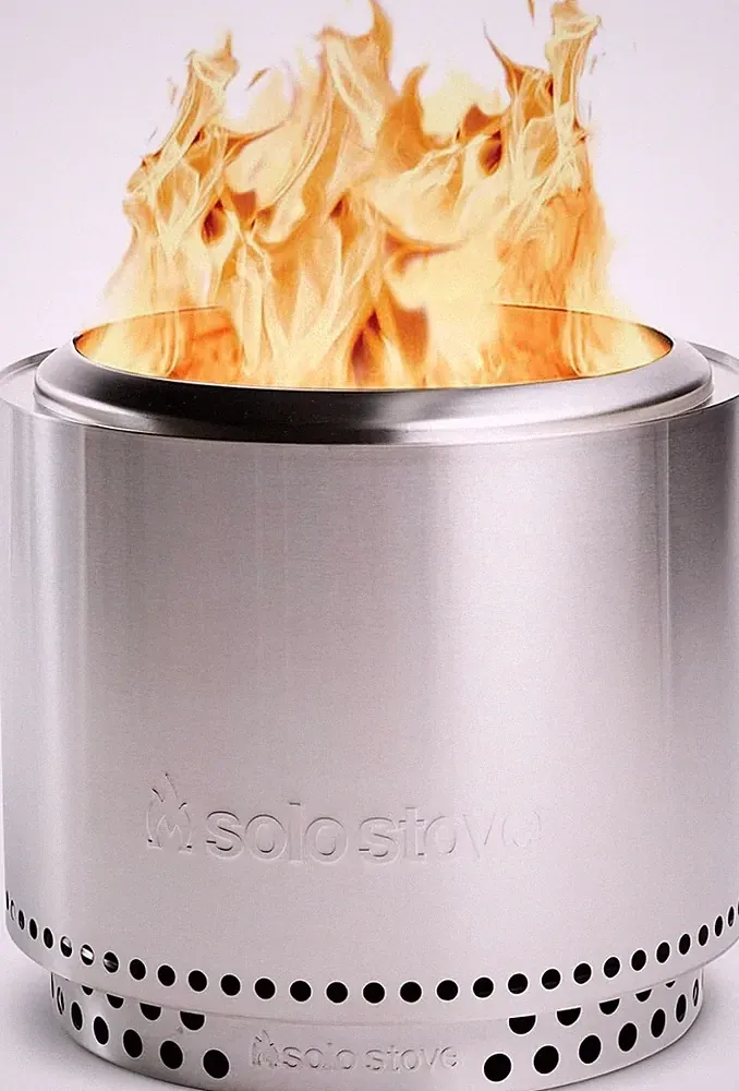 Solo Stove Bonfire 1.0 Feuerschale Edelstahl ⌀49,5 cm mit Standfuß, raucharm