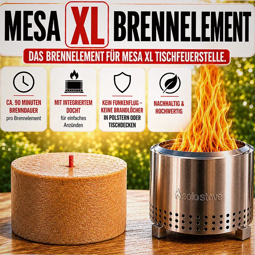 Solo Stove Mesa XL Brennelemente 🔥(4 STÜCK - 2 KG) Tischfeuer Outdoor