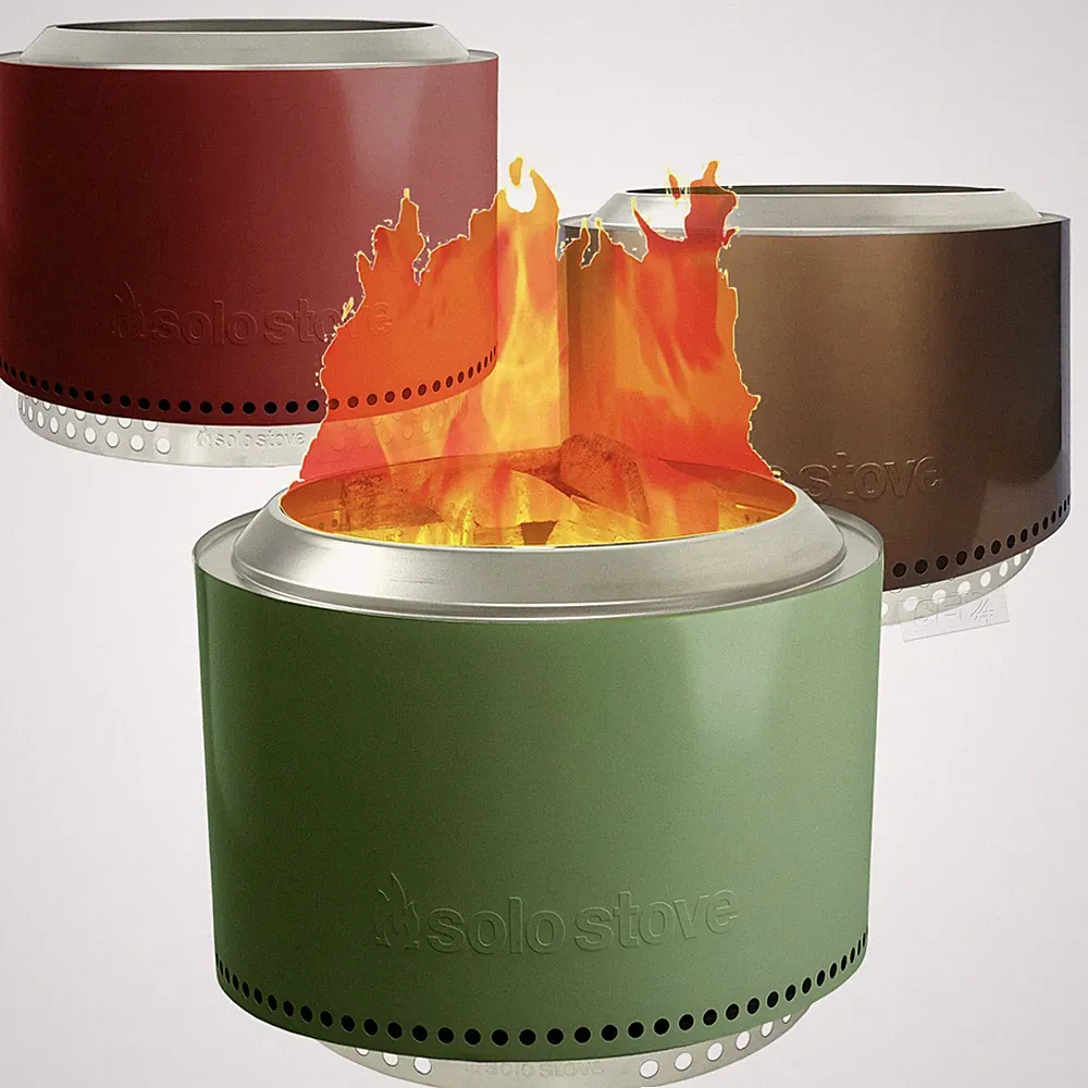 Solo Stove Yukon v2 Feuerstelle Feuerschale Feuerkorb Kamin rot grün bronze