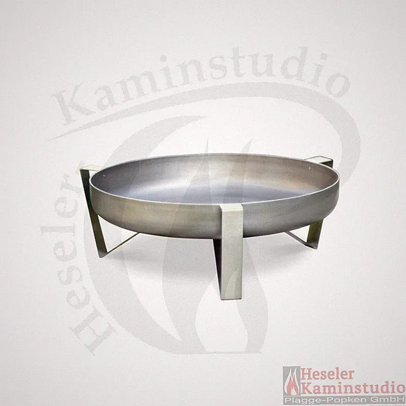 Svenskav Design Feuerschale aus 3,2 mm Rohstahl Voma (63 cm) Basis in Edelstahl