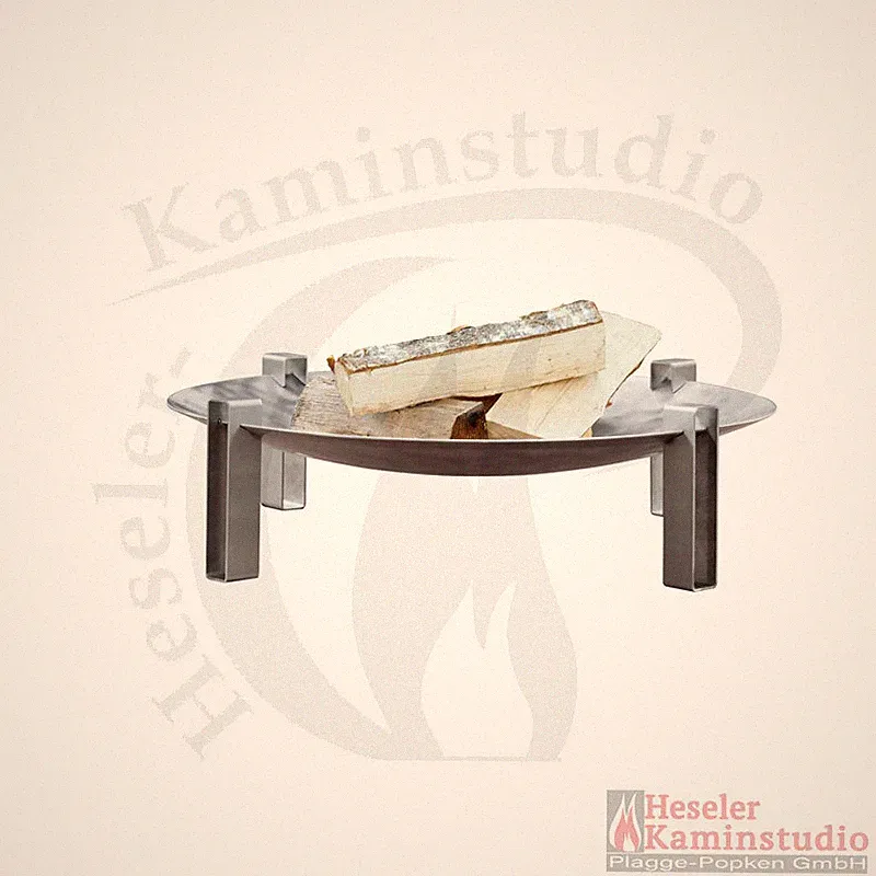 Svenskav Design Feuerschale Space M (63 x 63 x 20 cm mit Füßen) Edelstahl