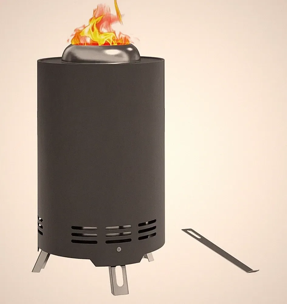 feuerschale edelstahl rauchfrei